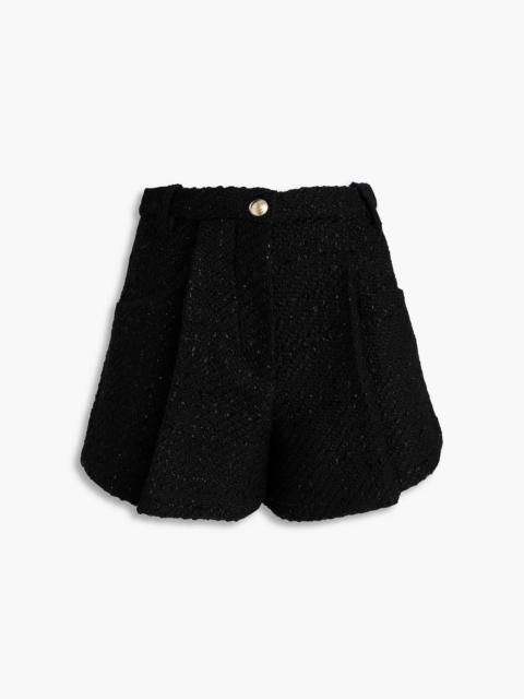 maje Metallic tweed shorts
