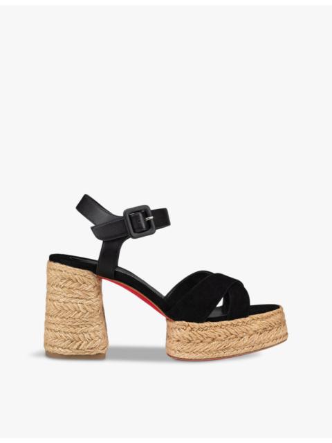 Christian Louboutin Calakala suede heeled sandals