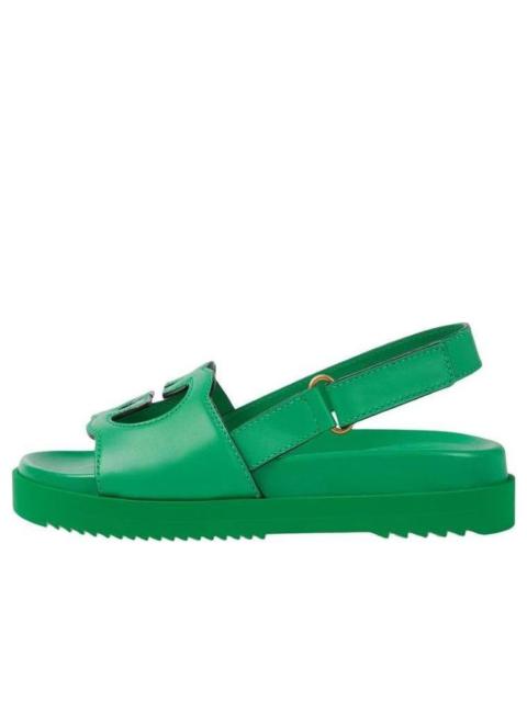 (WMNS) Gucci Interlocking G Leather Sandals 'Green' 738687-US000-3727