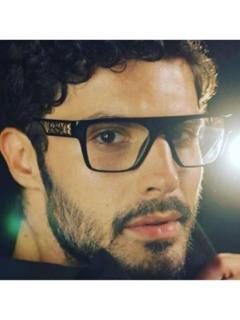 VERSACE NEW Versace VE3326U 5380 Black Frame Logo Square Men Eyeglasses