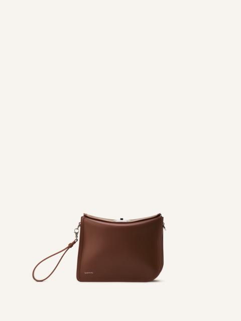 Lanvin COMPAGNON ASYMMETRICAL LEATHER CLUTCH BAG