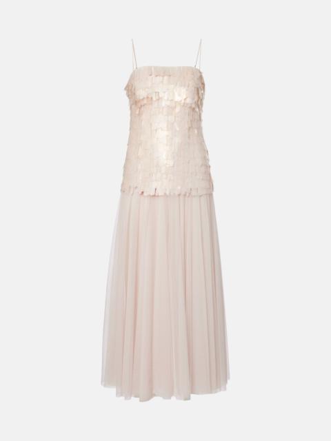 SIMKHAI Maxine sequined maxi dress