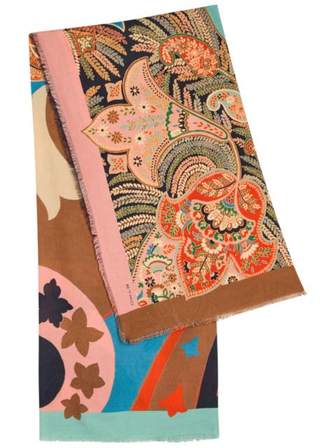 Etro Etro Printed Cotton-blend Scarf