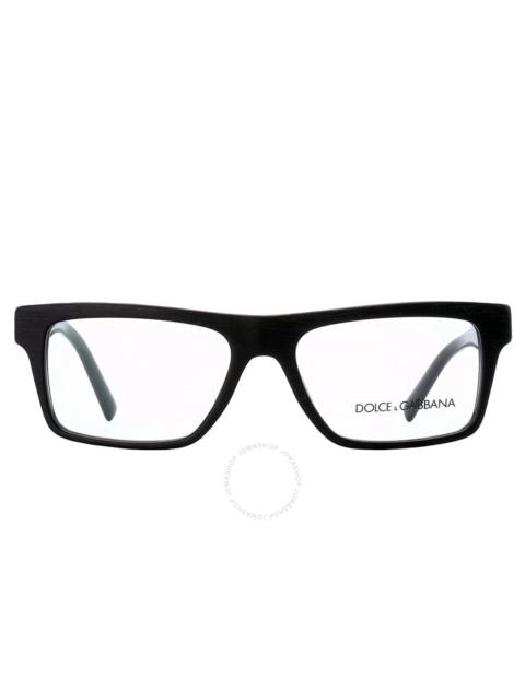 Dolce and Gabbana Demo Rectangular Men's Eyeglasses DG3368 2820 52