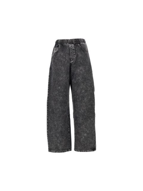 Diesel Diesel Denim Effect Relaxed Fit Sweatpants Grey