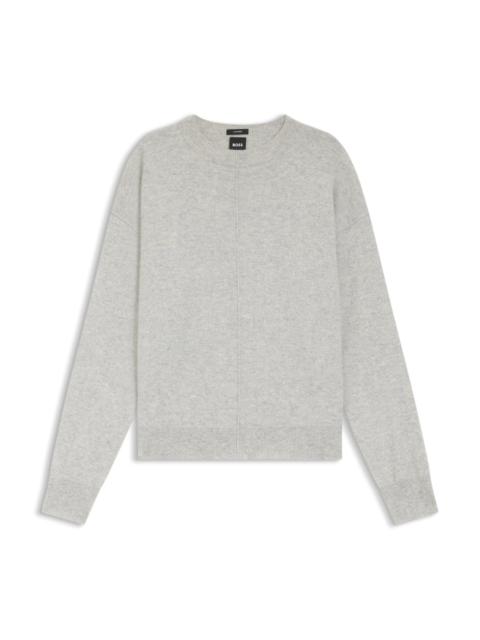 BOSS RELAXED-FIT V-NECK SWEATER IN PURE CASHMERE