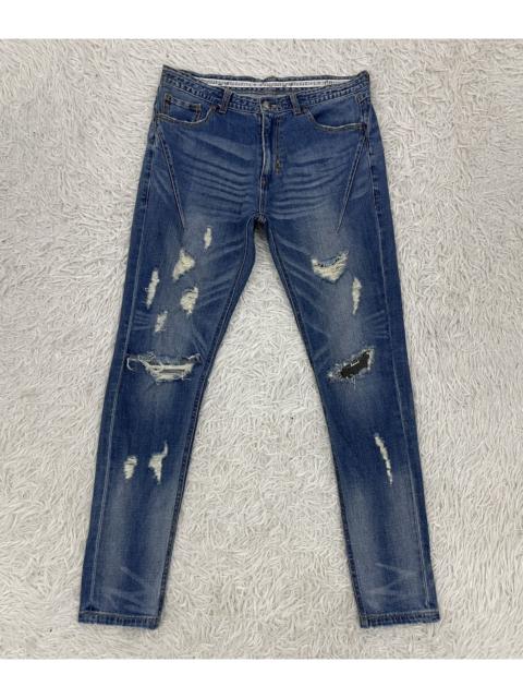 NUMBER (N)INE Distress Number Nine Music Note Jeans Pant