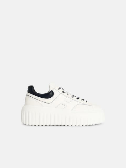 HOGAN 'H-STRIPES' WHITE LEATHER SNEAKERS