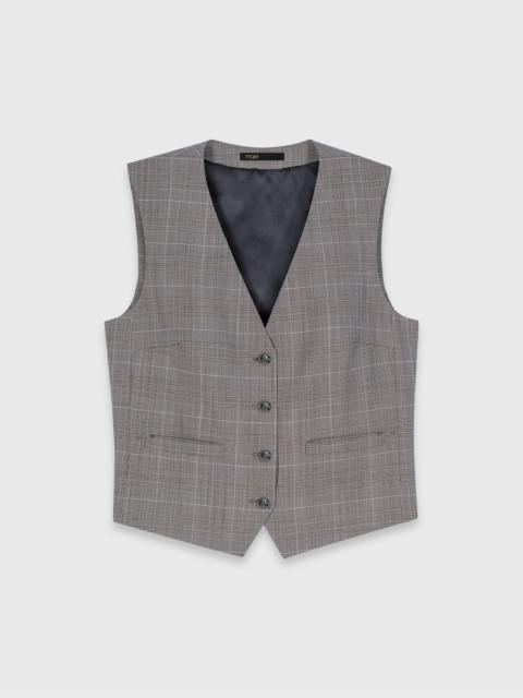 maje Checked tailored jacket