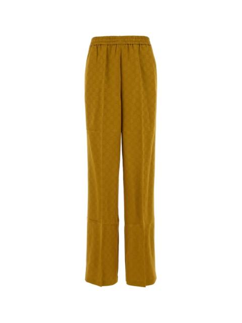 GUCCI Gucci Women Mustard Jacquard Joggers