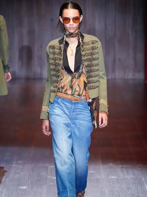 GUCCI Gucci Frida Giannini 2015 Runway Napoleon Military Jacket