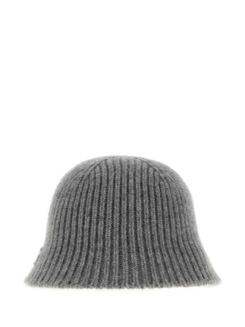 Miu Miu Miu Miu Women Grey Wool Blend Bucket Hat