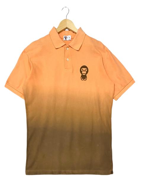 A BATHING APE® BABY MILO 3 TONES COLOURS POLOS SHIRTS BY BATHING APE