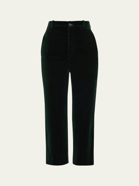 SAINT LAURENT Velvet Flare Trousers