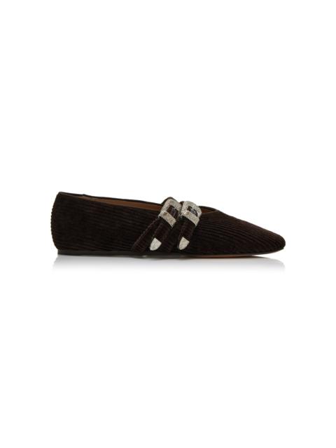 LE MONDE BÉRYL Claudia Corduroy Ballet Flats brown