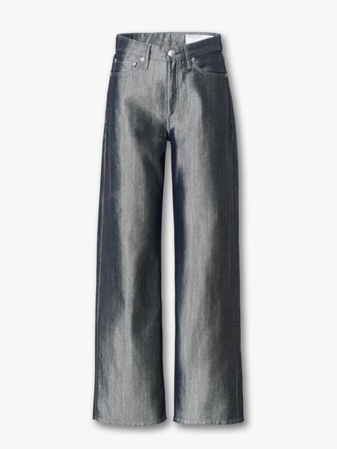 rag & bone Logan Wide-Leg Jeans
Lightweight Rigid in Metallic Indigo