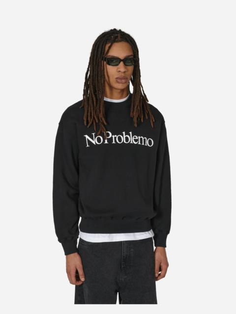 No Problemo Logo Crewneck Sweatshirt Black