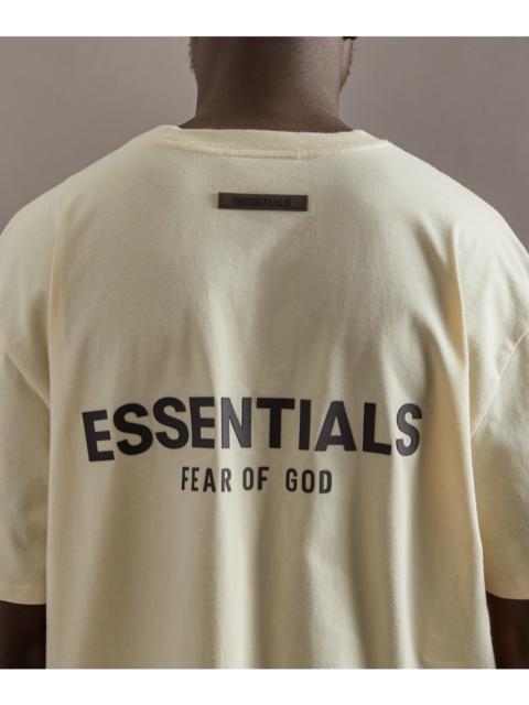 Fear of God Essentials Logo S/S T-Shirt in Cream