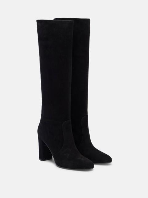 Gianvito Rossi Glen 85 suede knee-high boots