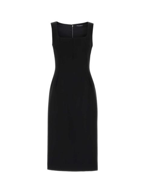Dolce & Gabbana Dolce & Gabbana Women Black Wool Dress