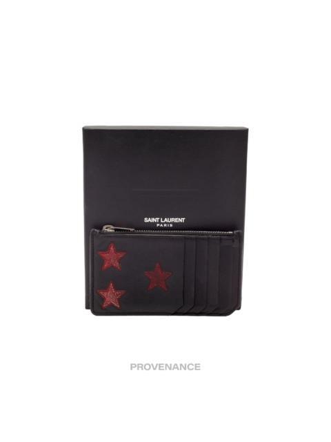 Saint Laurent Paris SLP Stars Fragment Card Wallet