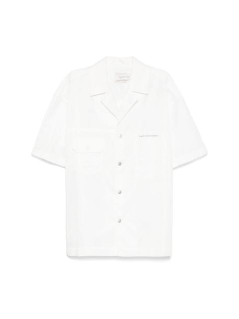 logo-embroidered shirt