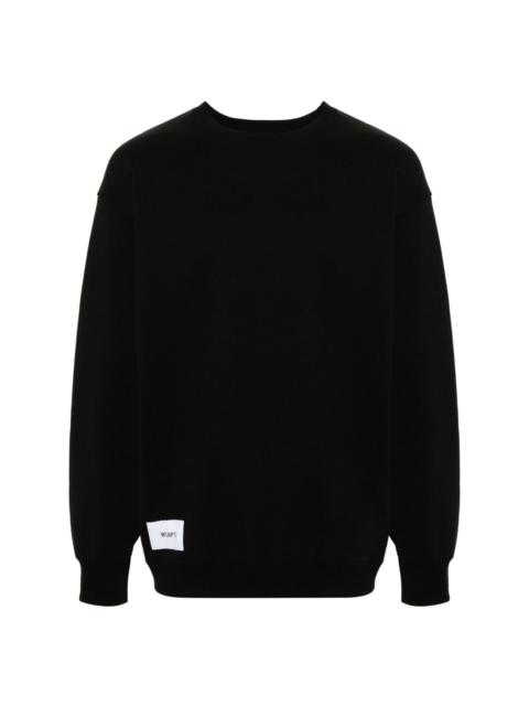 logo-patch cotton sweatshirt