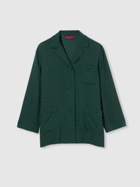 GUCCI GG silk jacquard shirt