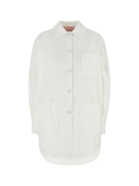 Valentino White cotton blend oversize jacket