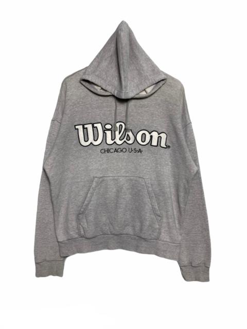 Other Designers Vintage - Vintage Wilson Chicago Usa Embroidered Pullover Hoodies