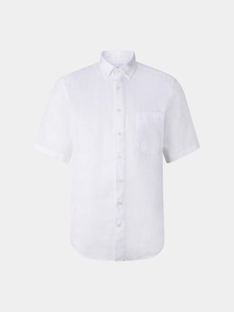 BOGNER Linen short-sleeved shirt Lykos in White