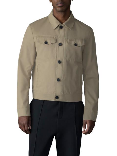 MACKAGE Mackage Nash Twill Trucker Jacket in Light Camel at Nordstrom