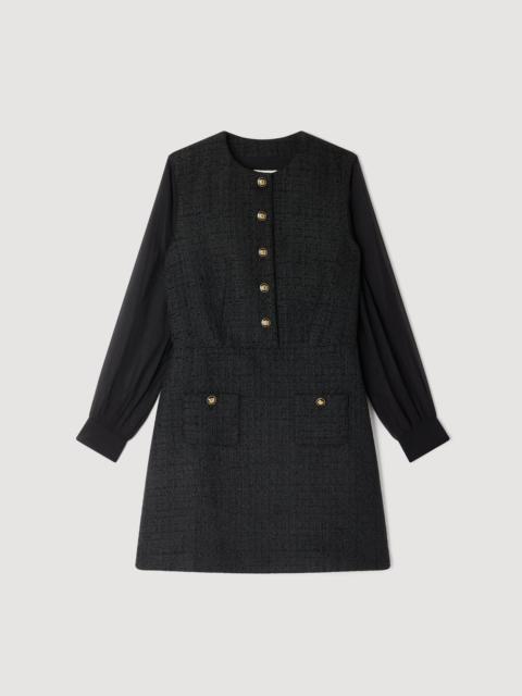 Sandro LONG-SLEEVED MINI DRESS