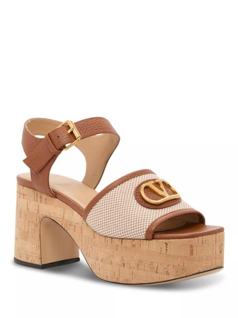 Valentino Women's VLogo Platform Sandals