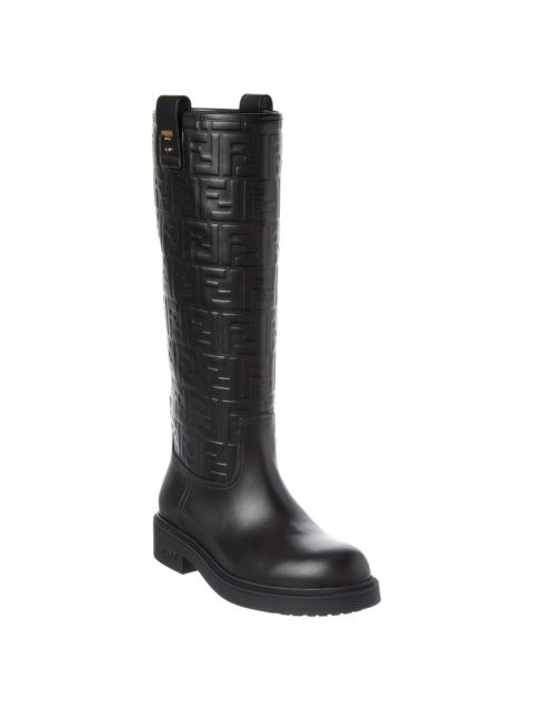 FENDI FENDI Filo FF Leather Knee-High Boot