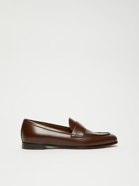 Max Mara REGENTMOC Semi-glossy leather moccasins