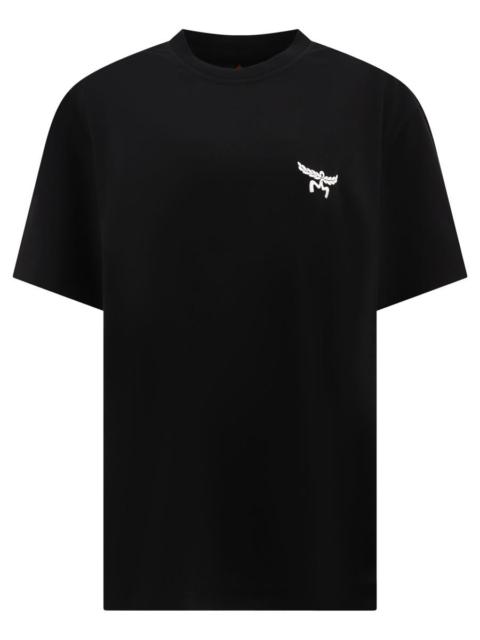 MCM T-SHIRT WITH EMBROIDERED LOGO
