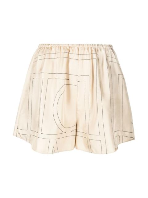 TOTEME Silk pajama shorts