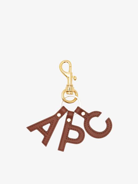A.P.C. LETTRES A.P.C. KEYCHAIN