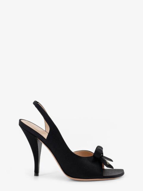 Dior Dior Women Bow Satin Sandals With Logo Bow Detail