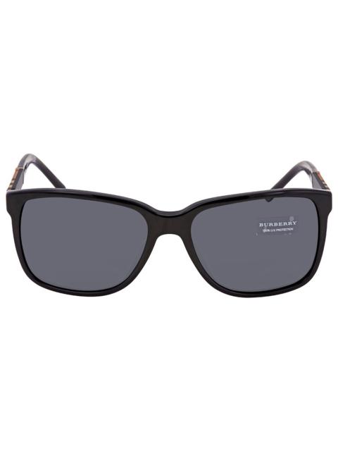 Burberry Burberry Grey Rectangular Men's Sunglasses BE4181 300187 58