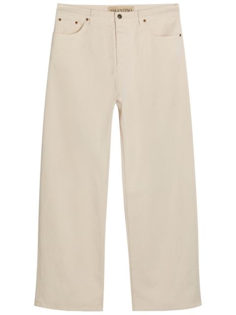 Valentino Valentino Garavani Wide-leg Denim Jeans