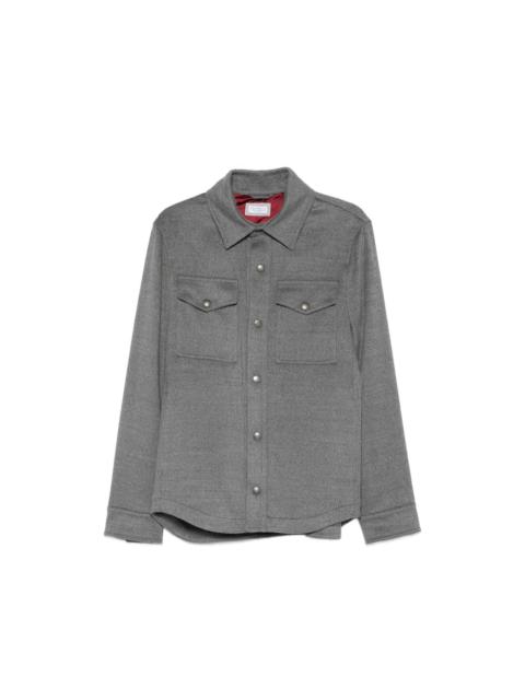 Brunello Cucinelli Brunello Cucinelli Grey Jackets - Shirt Jackets Men