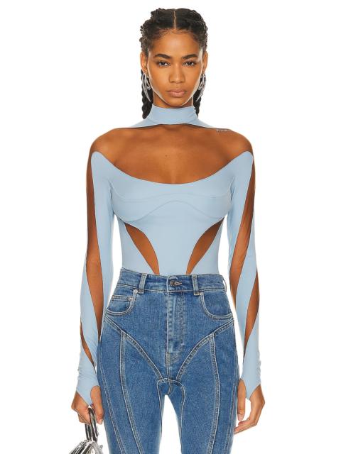 MUGLER Illusion Cut Bodysuit