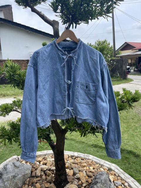POLO RALPH LAUREN CROPPED DENIM SHIRT