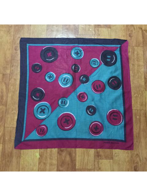 Balmain PIERRE BALMAIN MULTICOLOR BUTTONS DESIGN HANDKERCHIEF