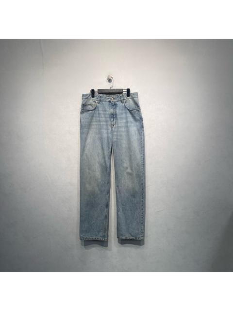 BALENCIAGA Balenciaga Solid-Color Distressed-Hem Jeans