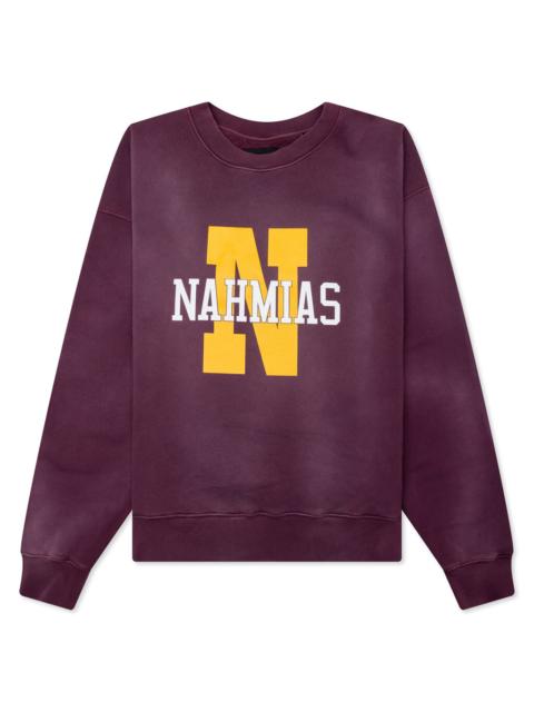 NAHMIAS TEAMS CREWNECK - SUNFADE PLUM