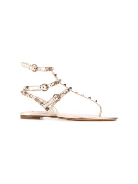 Valentino Rockstud Leather Thongs