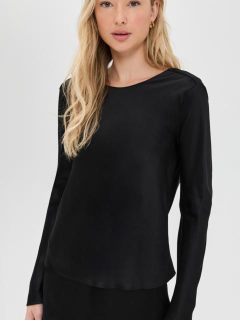 LESET Barb Lace Low Back Top